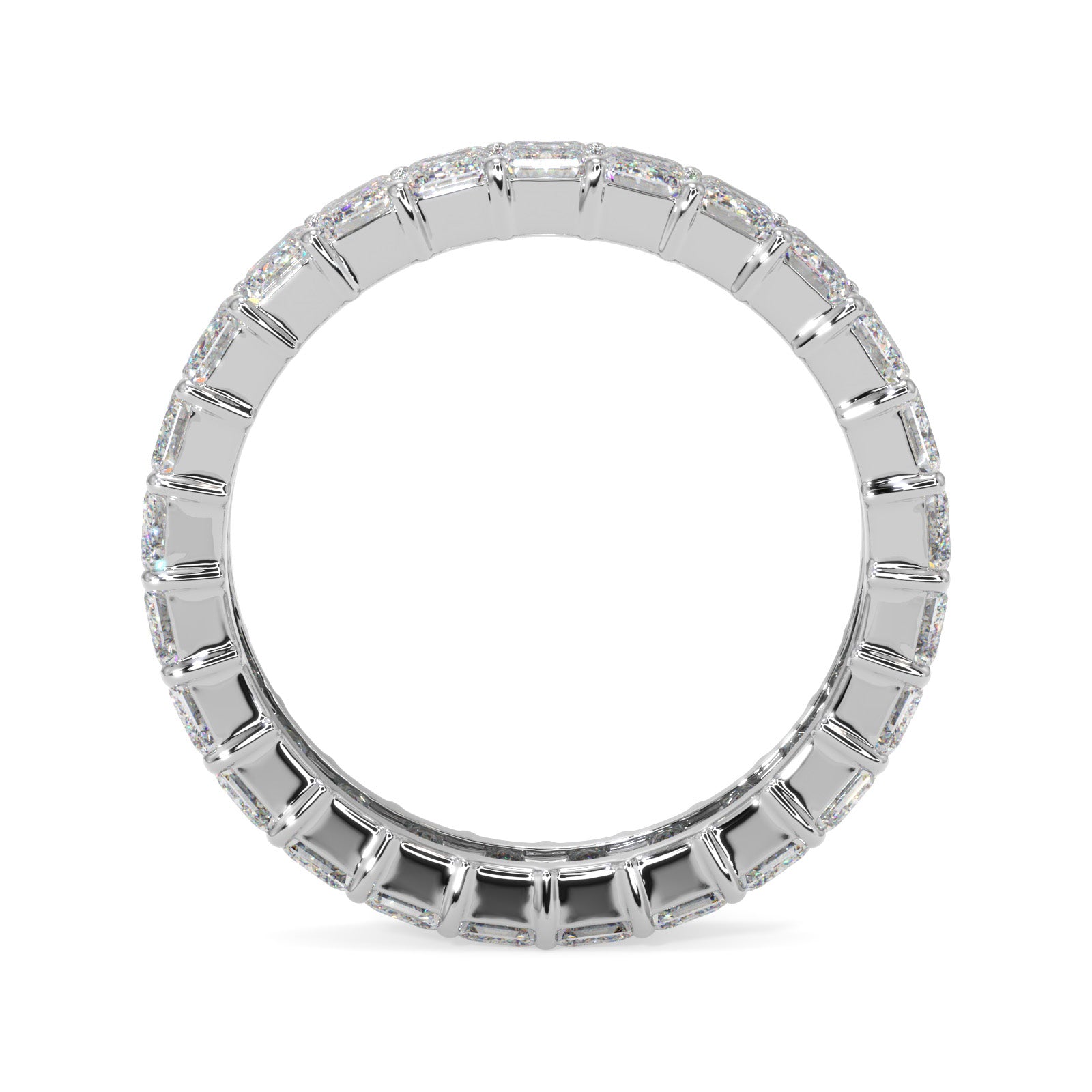 Emerald Cut Diamond Eternity Band