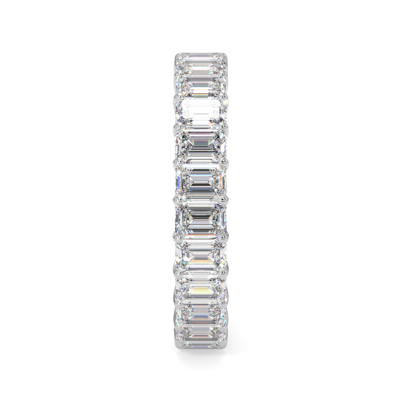 Emerald Cut Diamond Eternity Band