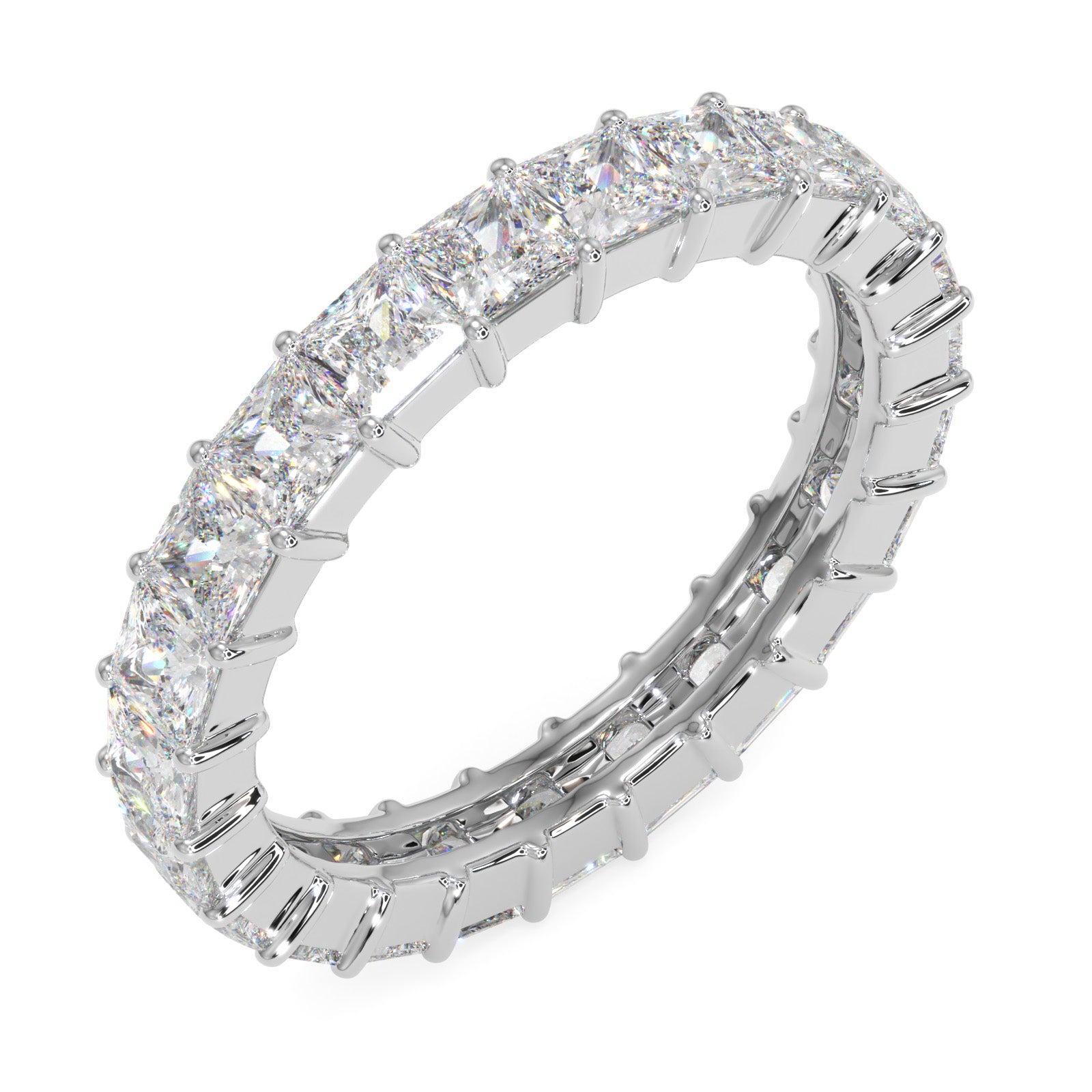 Princess Cut Diamond Eternity Band