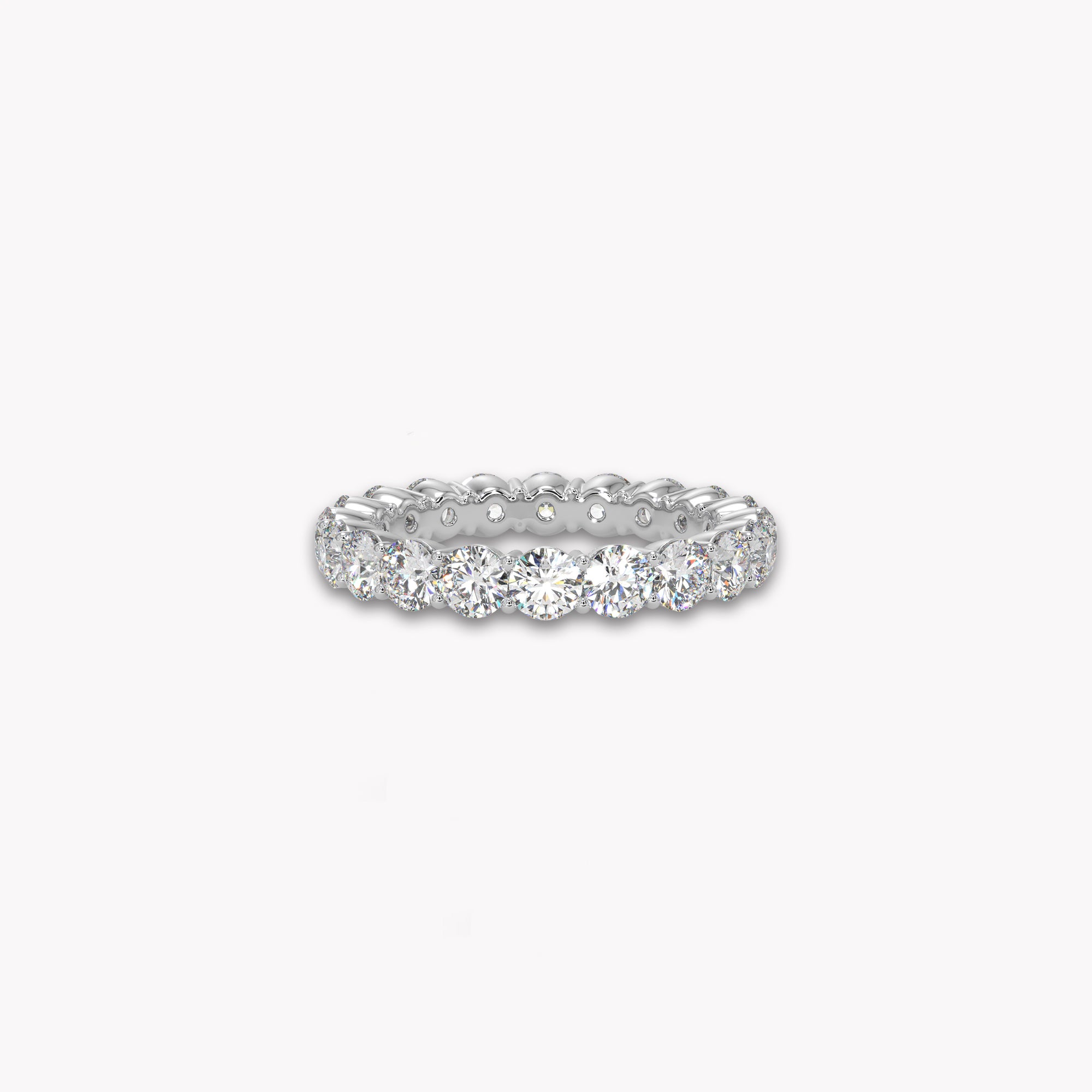 Round Diamond Eternity Band