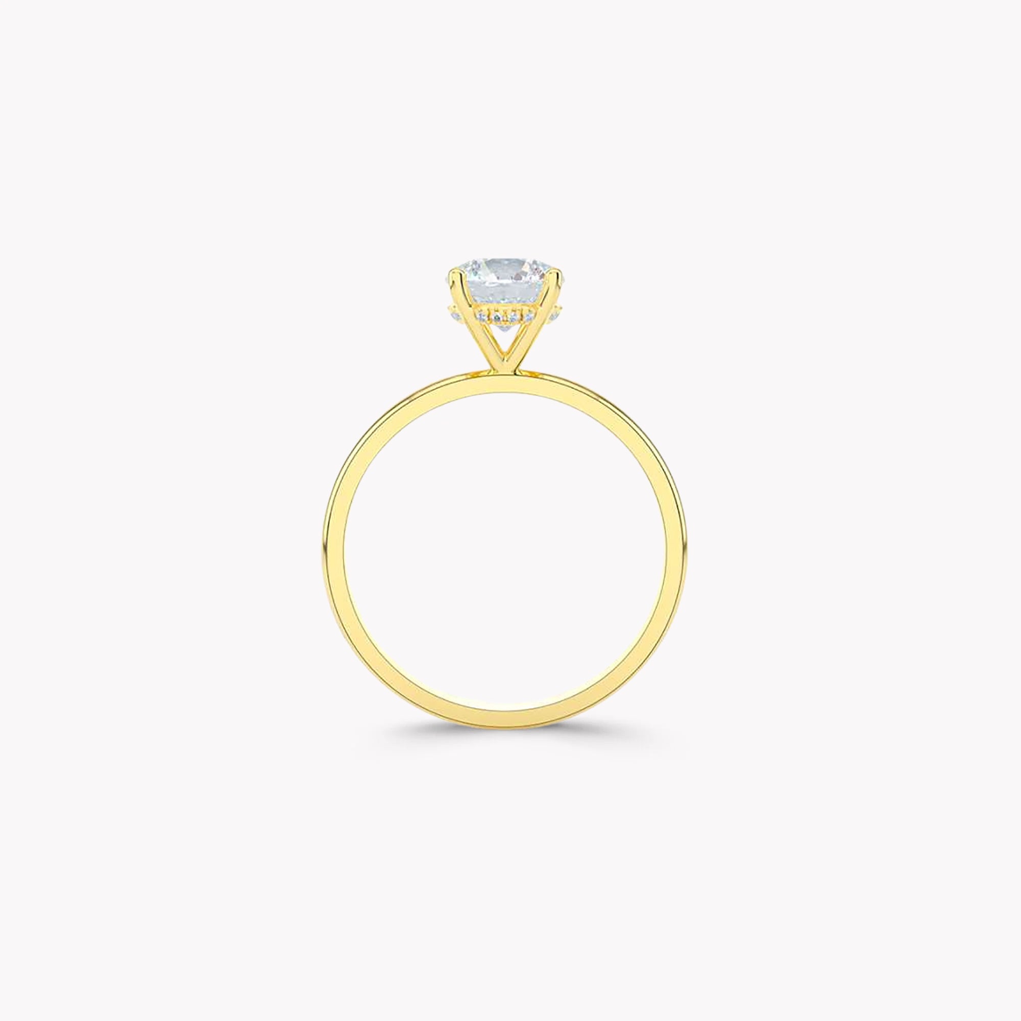 True Round Brilliant Diamond Engagement Ring