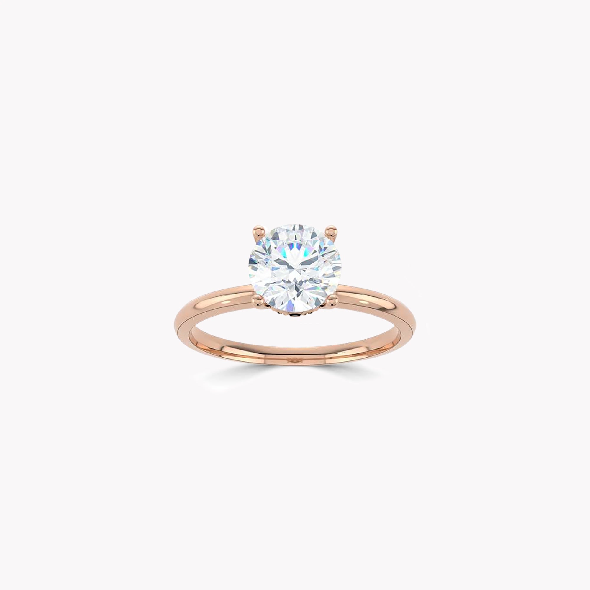 True Round Brilliant Diamond Engagement Ring