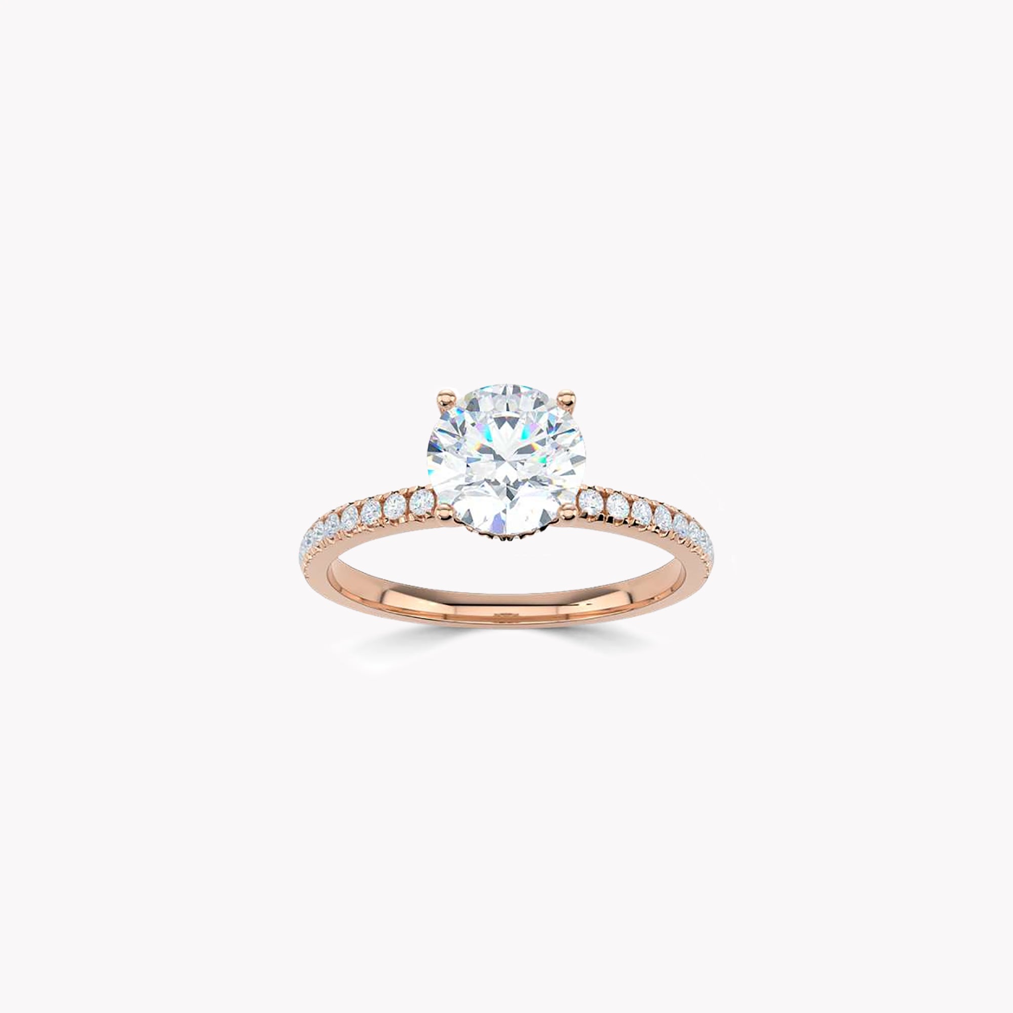True Round Brilliant Diamond Engagement Ring