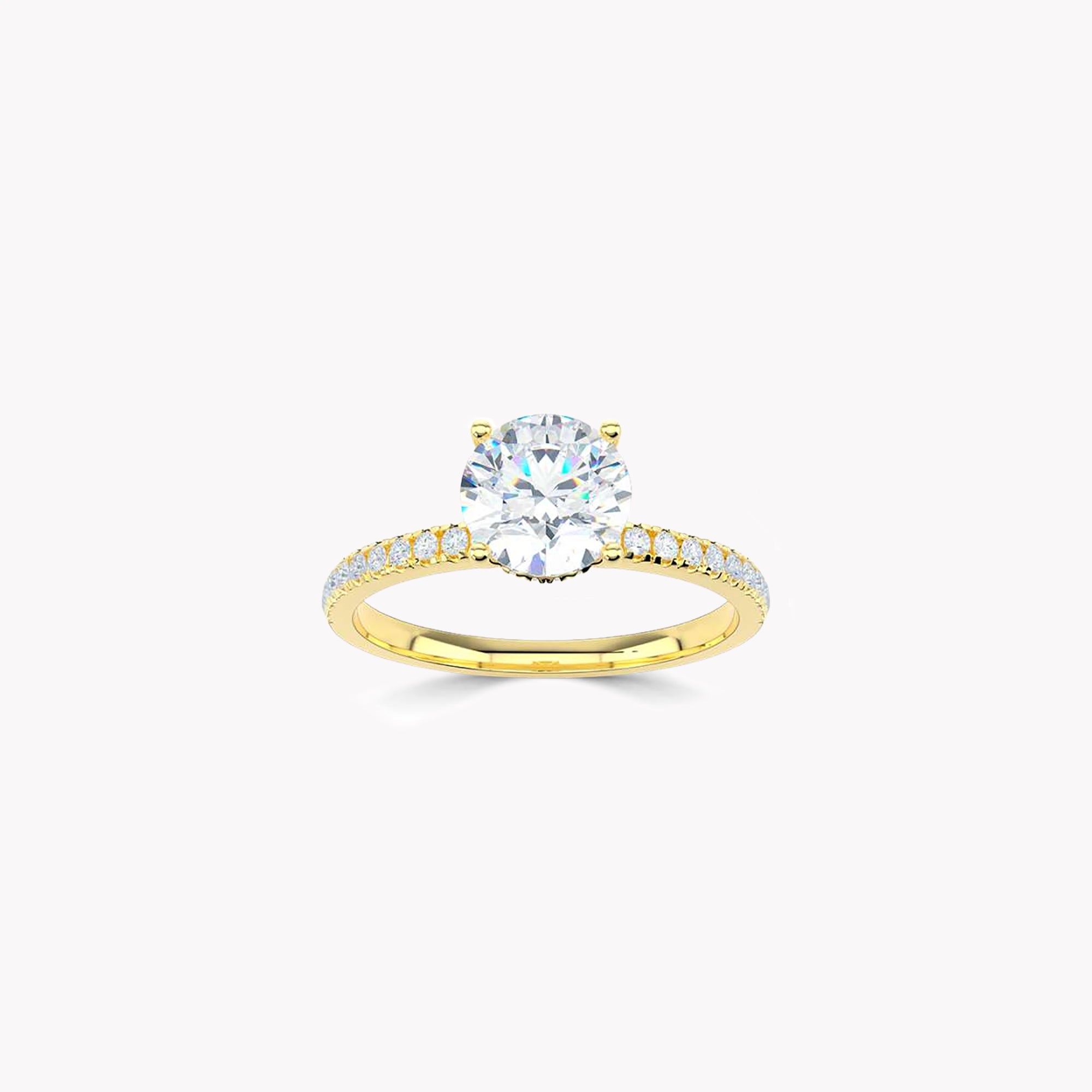 True Round Brilliant Diamond Engagement Ring