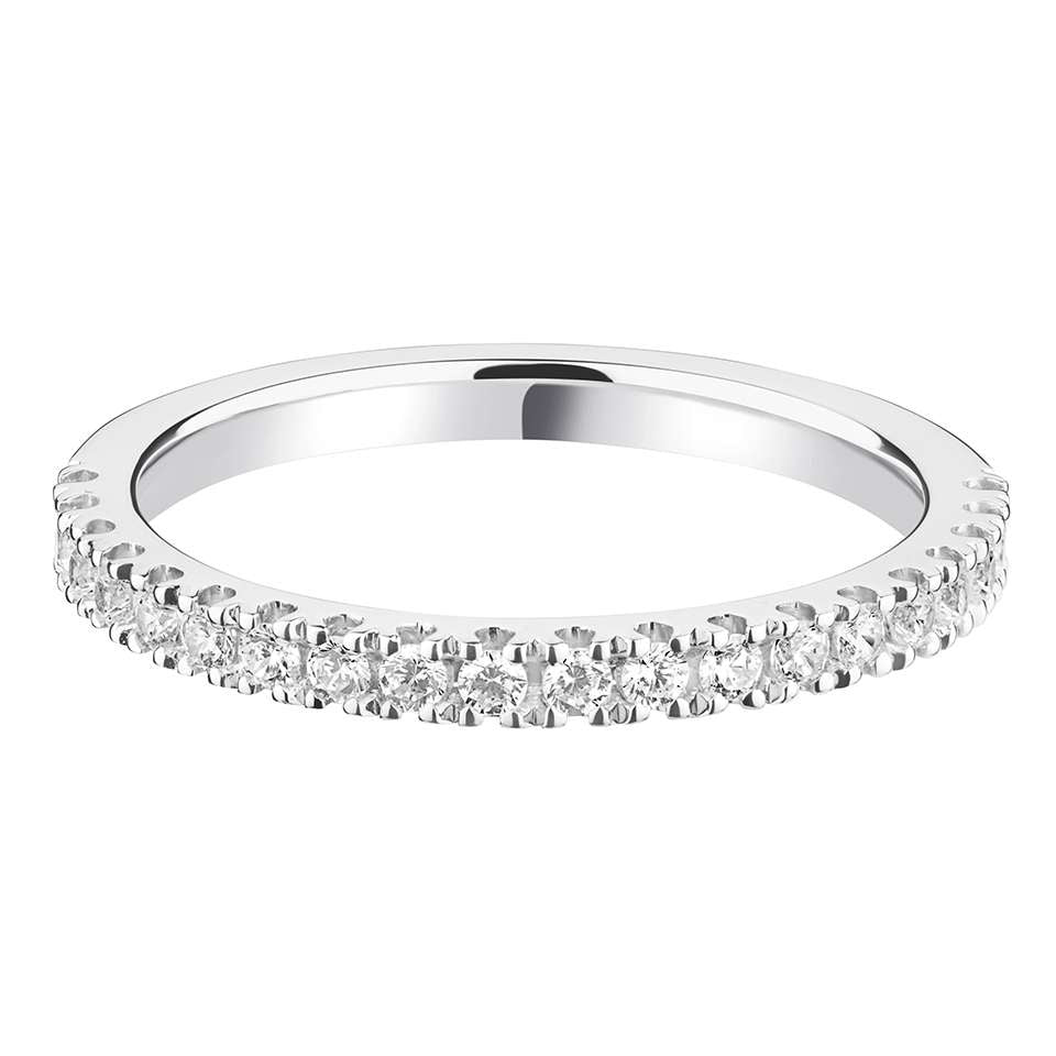 Round Diamond Half Eternity Band