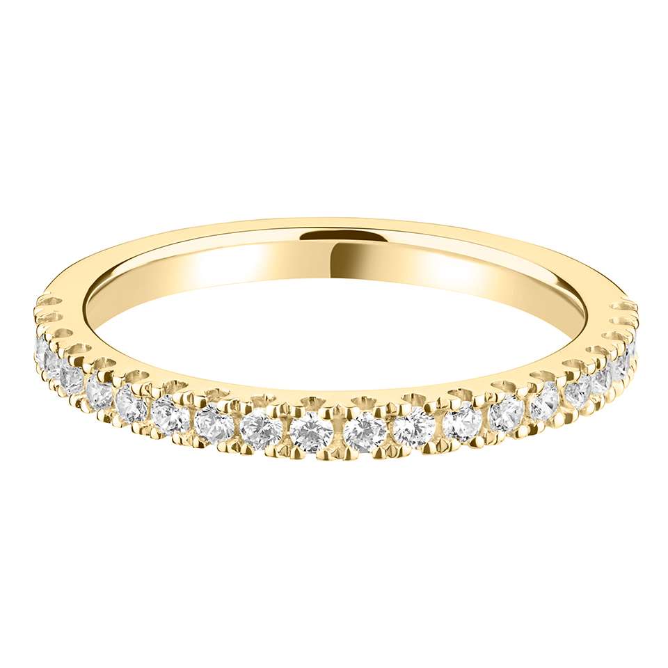Round Diamond Haf Eternity Band