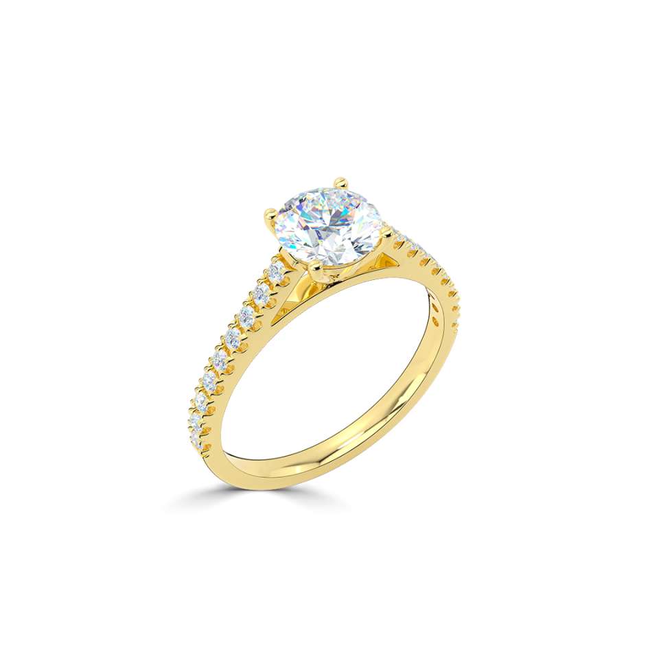 Aurora Round Brilliant Diamond Engagement Ring
