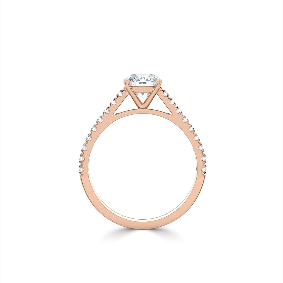 Aurora Round Brilliant Diamond Engagement Ring