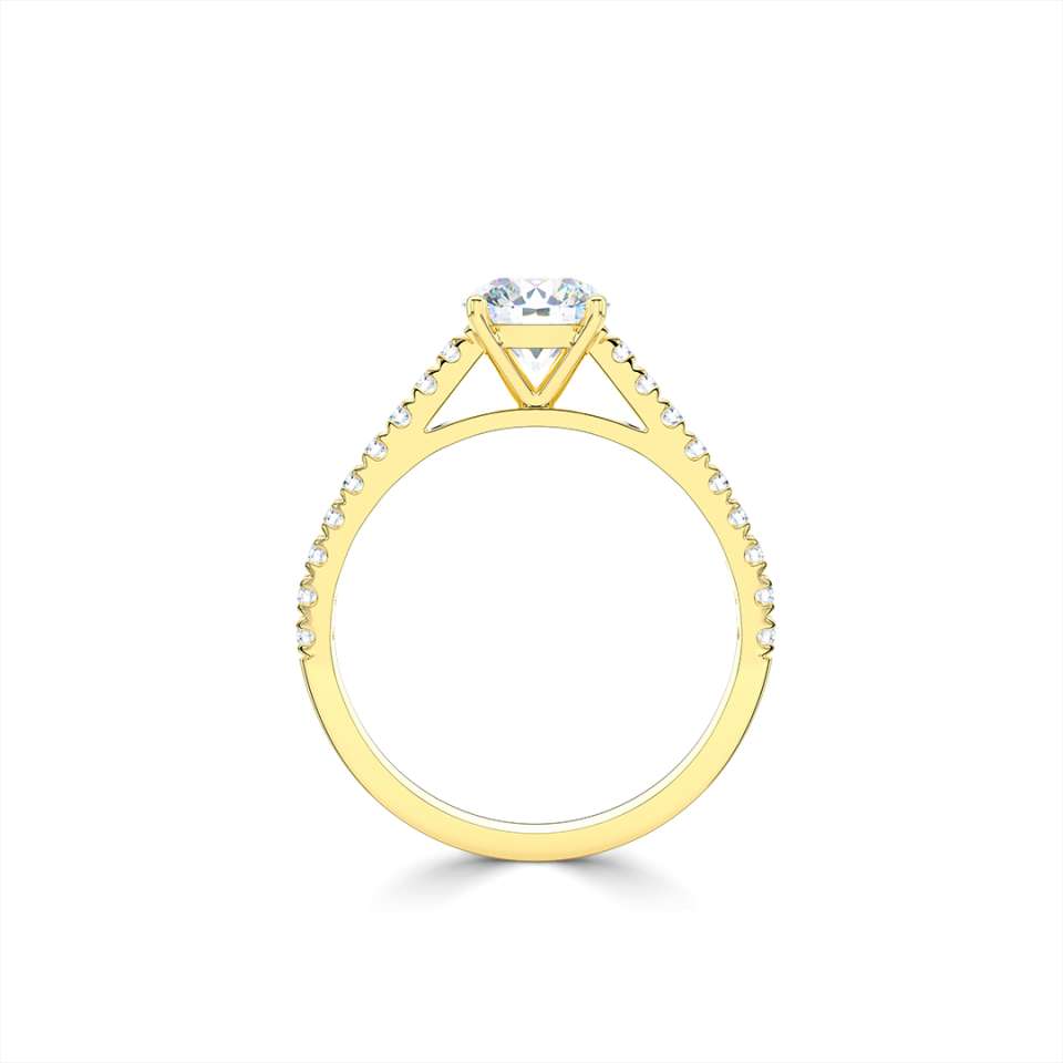 Aurora Round Brilliant Diamond Engagement Ring