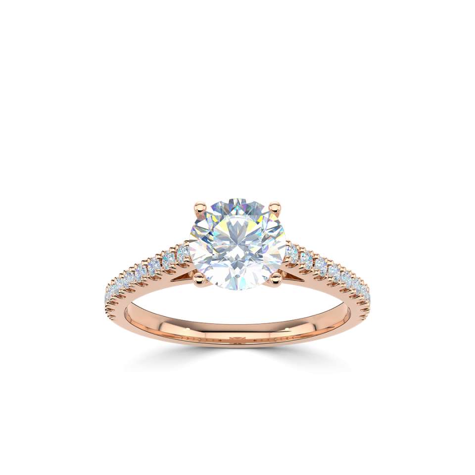 Aurora Round Brilliant Diamond Engagement Ring