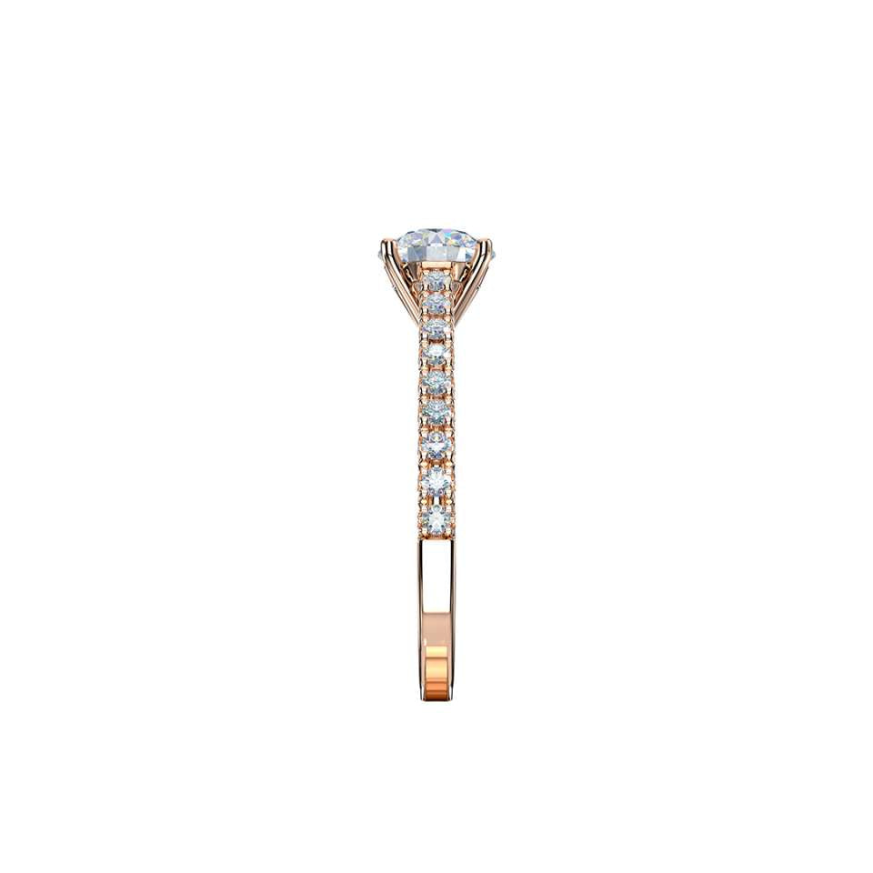 Aurora Round Brilliant Diamond Engagement Ring