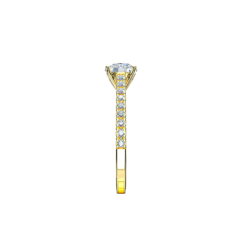 Aurora Round Brilliant Diamond Engagement Ring