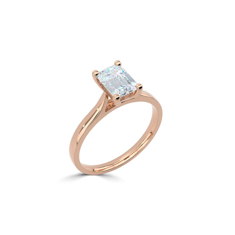 Legacy Emerald Cut Diamond Engagement Ring