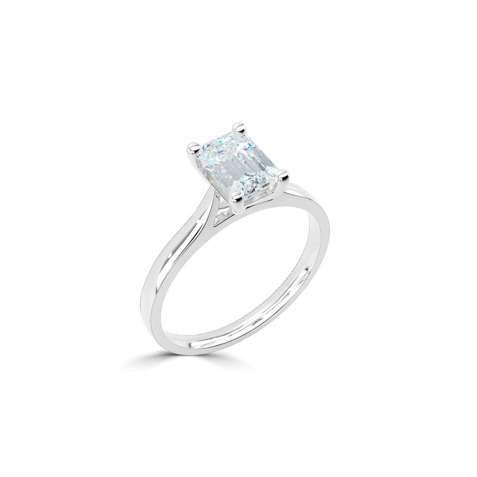 Legacy Emerald Cut Diamond Engagement Ring