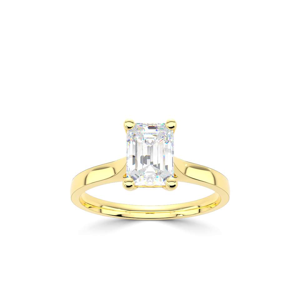 Legacy Emerald Cut Diamond Engagement Ring