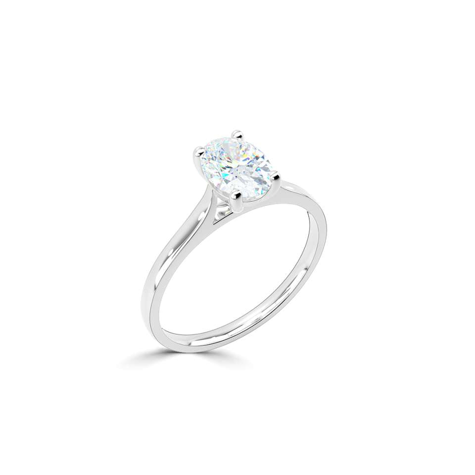 Legacy Oval Diamond Engagement Ring