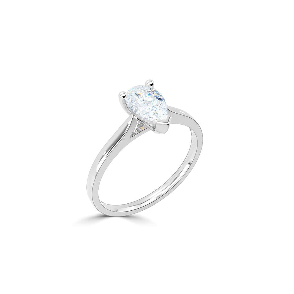 Legacy Pear Shape Diamond Engagement Ring