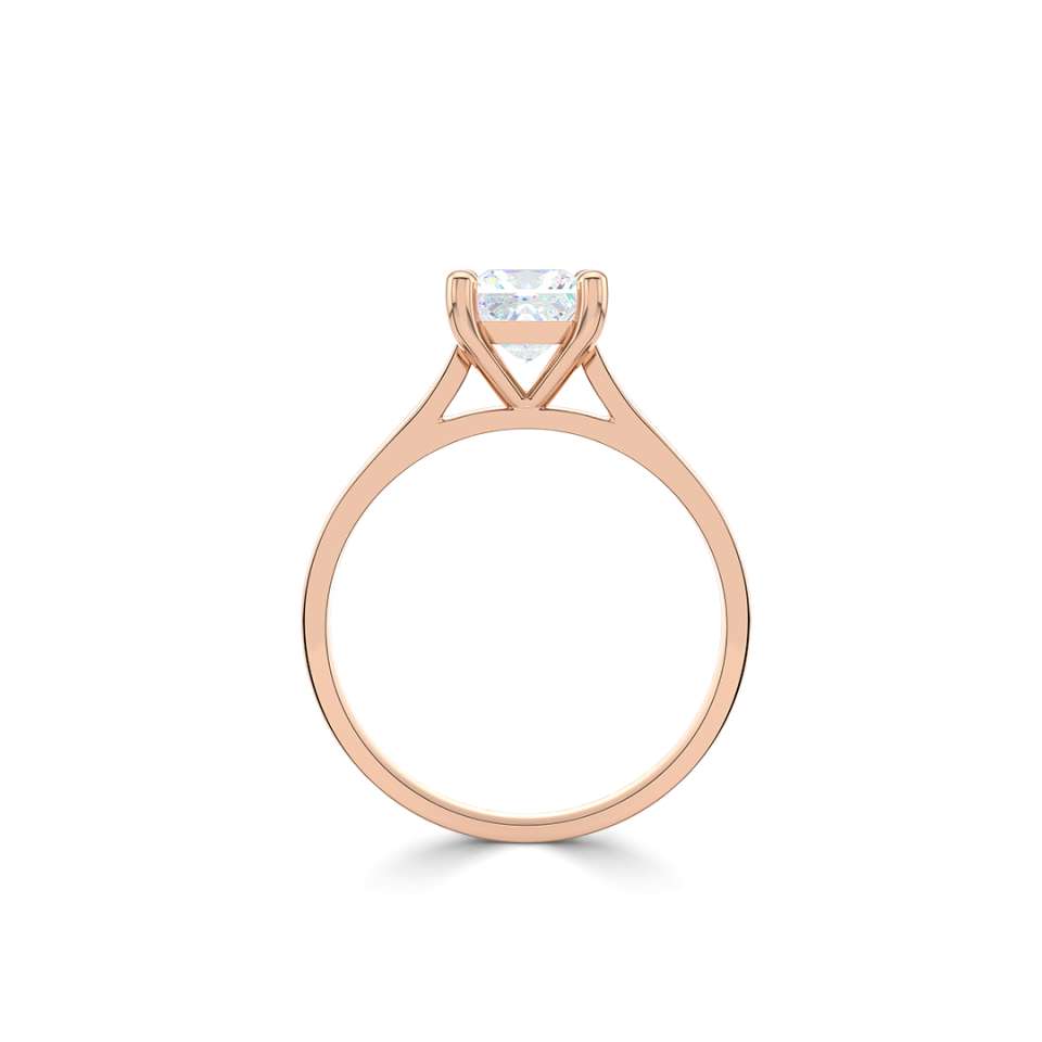 Luminara Oval Diamond Engagement Ring