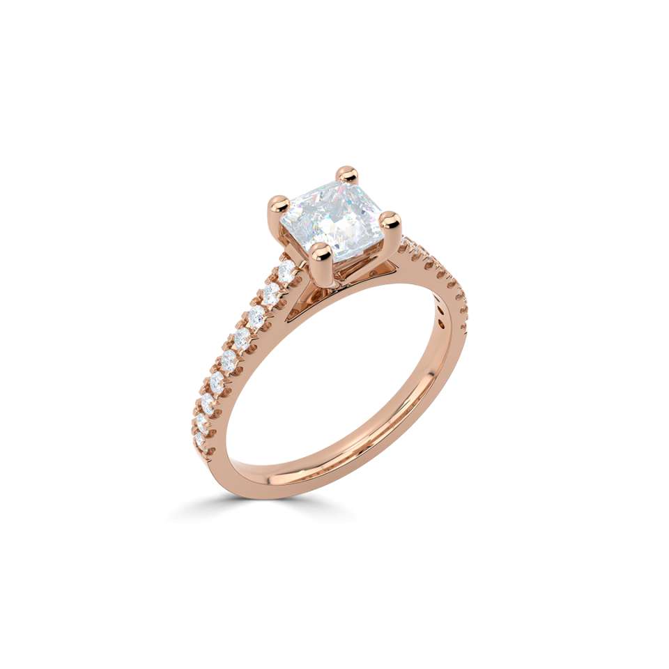 Aurora Princess Cut Diamond Engagement Ring