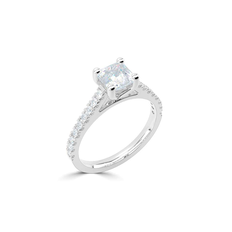 Aurora Princess Cut Diamond Engagement Ring