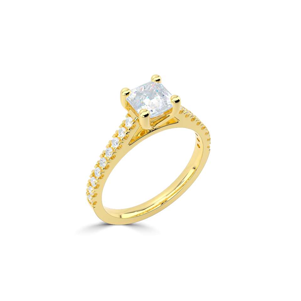 Aurora Princess Cut Diamond Engagement Ring