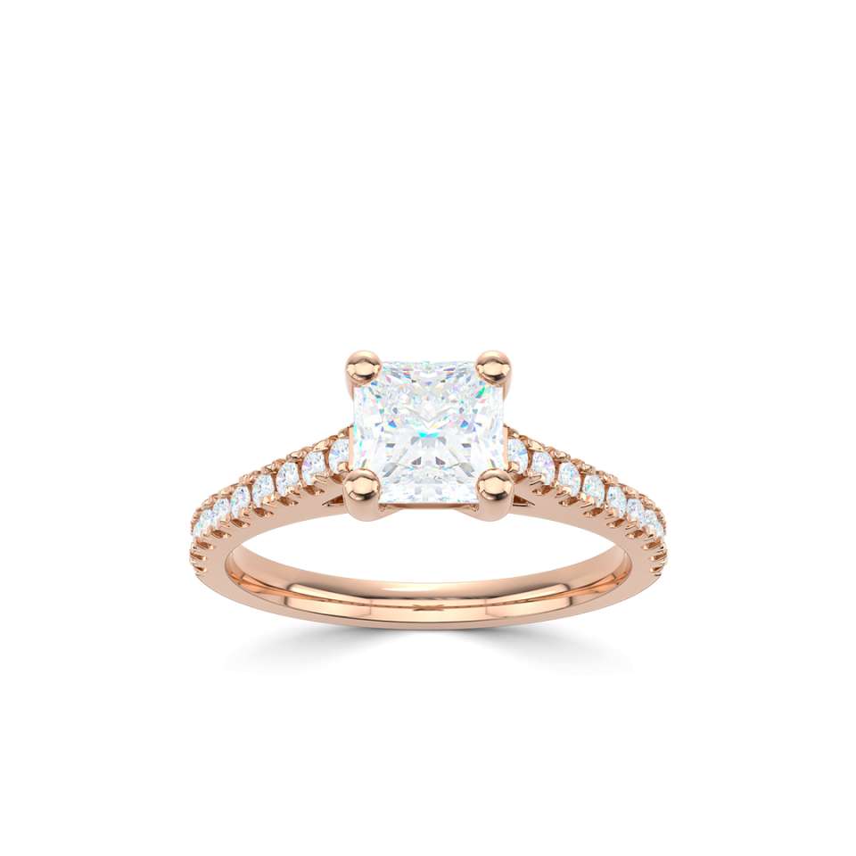 Aurora Princess Cut Diamond Engagement Ring