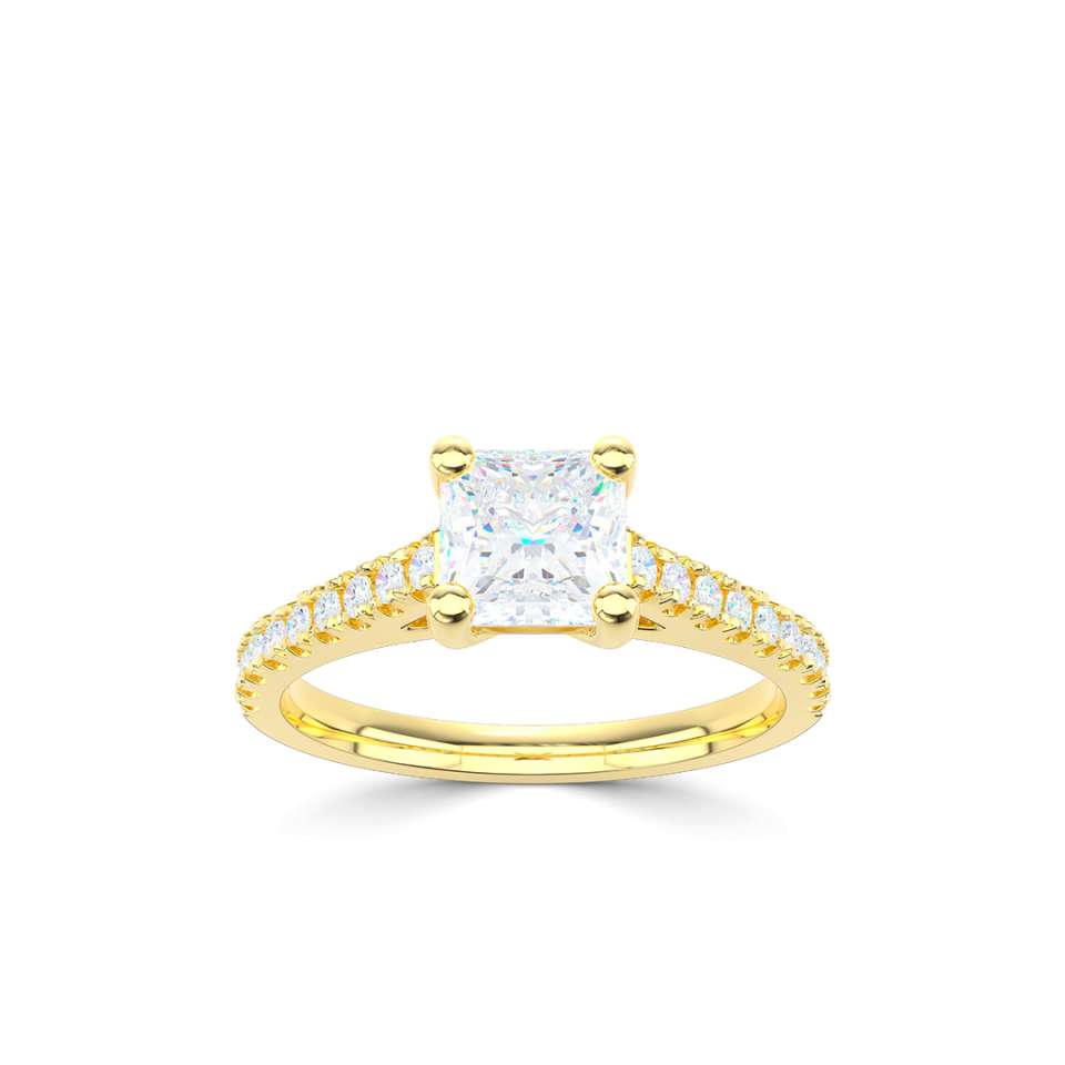 Aurora Princess Cut Diamond Engagement Ring