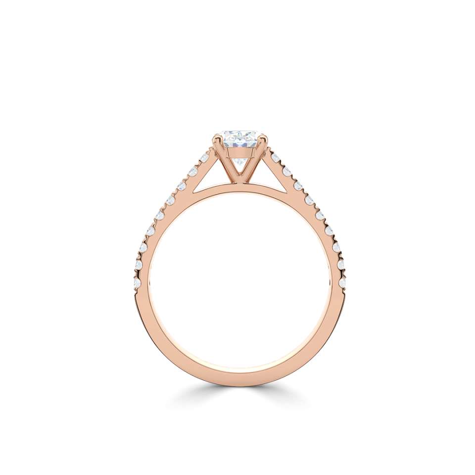 Aurora Oval Diamond Engagement Ring