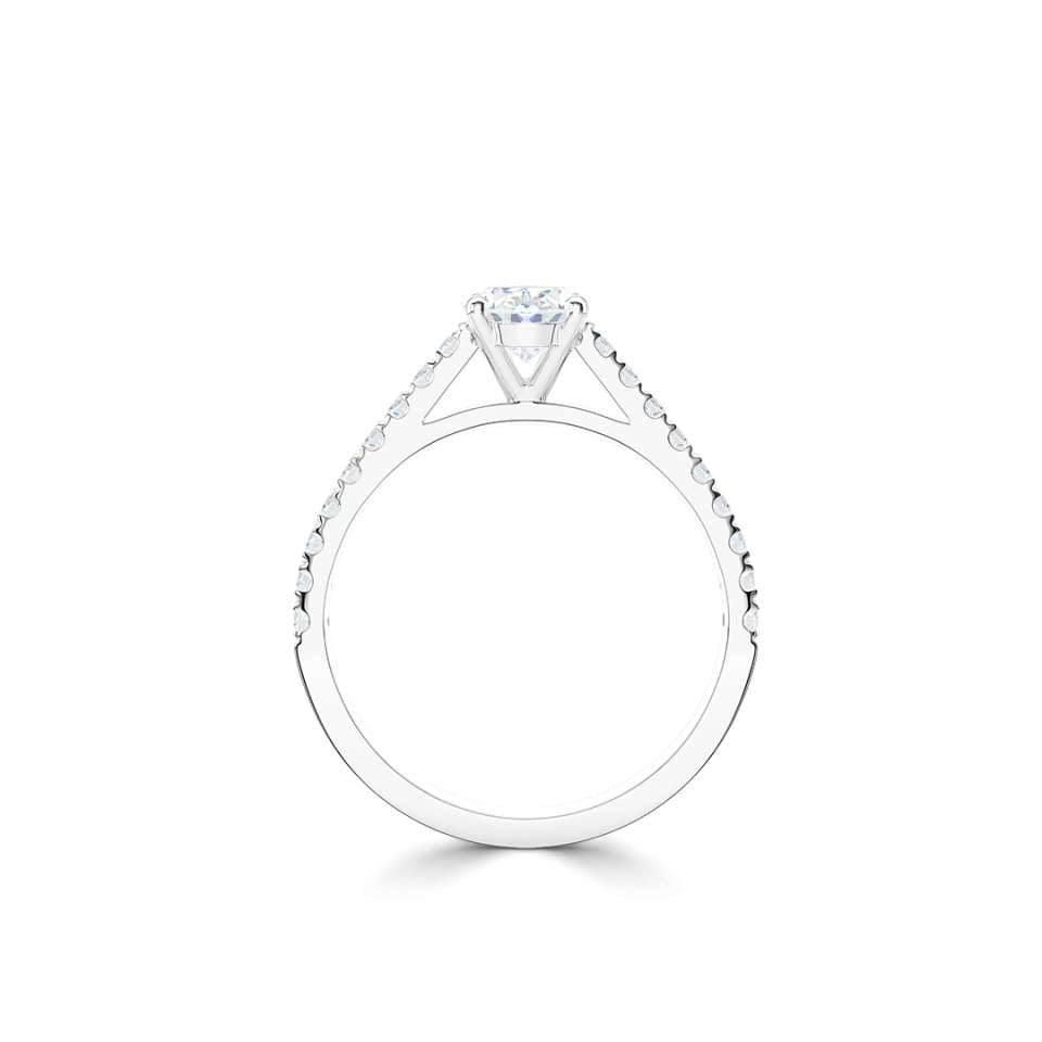 Aurora Oval Diamond Engagement Ring
