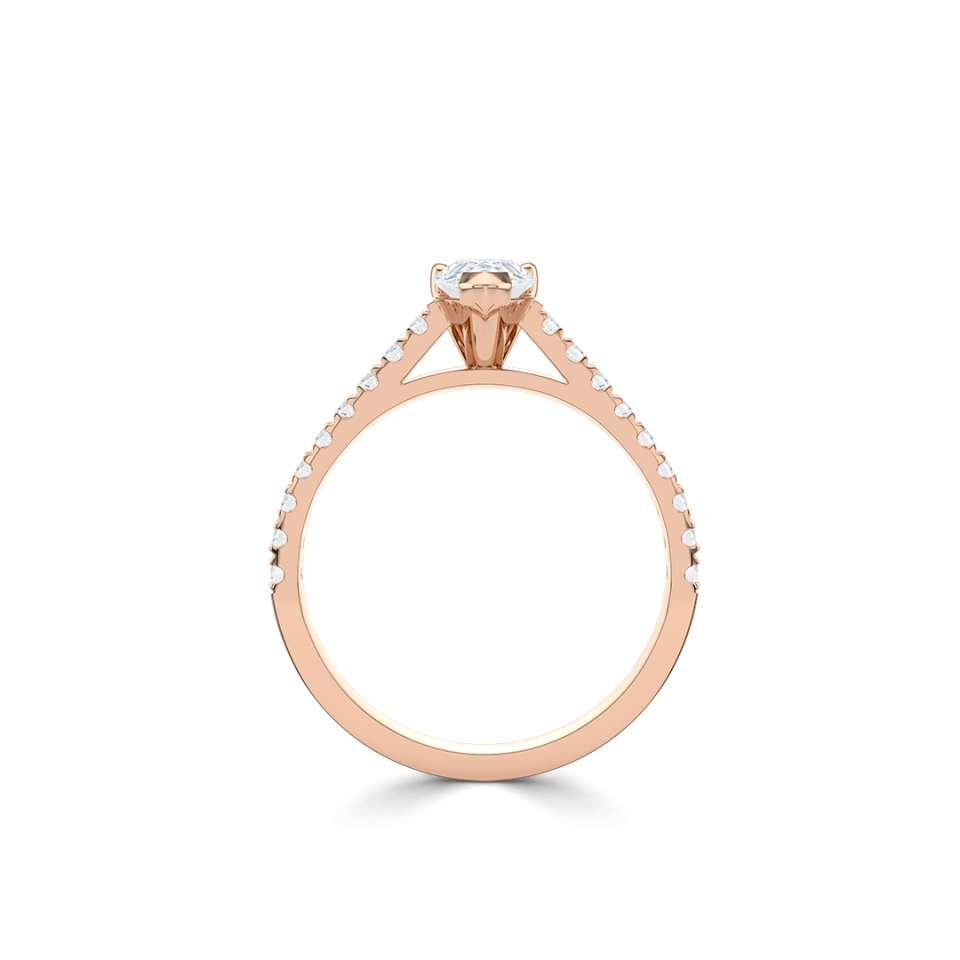 Aurora Pear Shape Diamond Engagement Ring