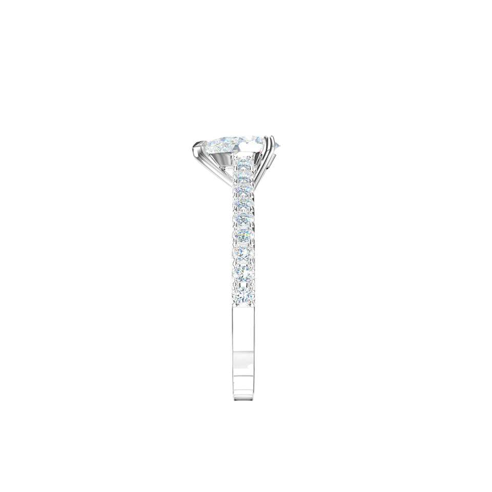 Aurora Pear Shape Diamond Engagement Ring