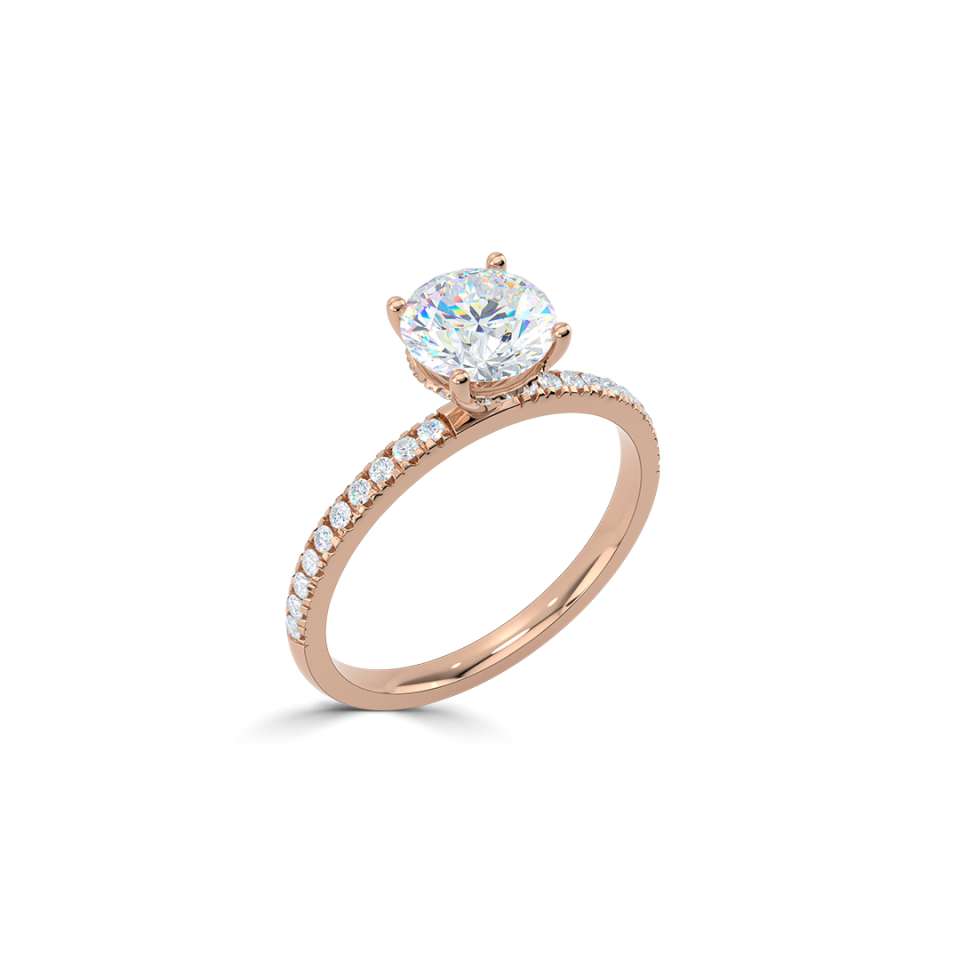 True Round Brilliant Diamond Engagement Ring