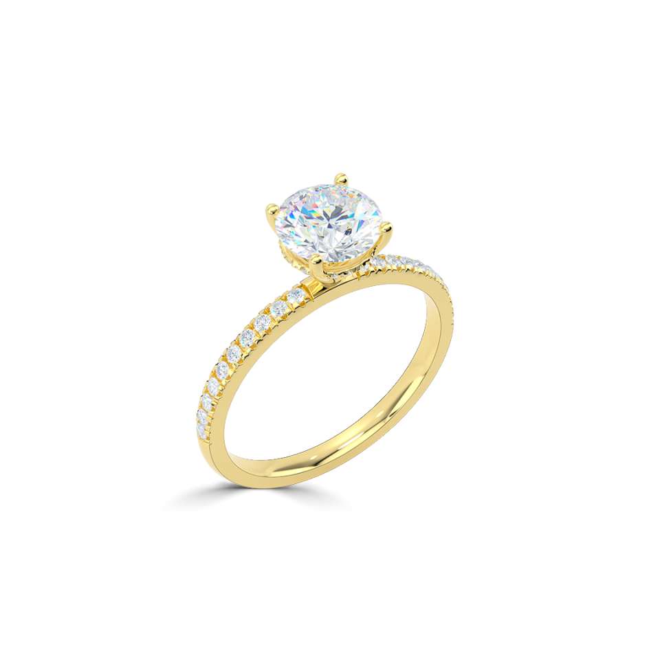 True Round Brilliant Diamond Engagement Ring