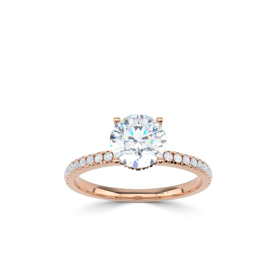 True Round Brilliant Diamond Engagement Ring
