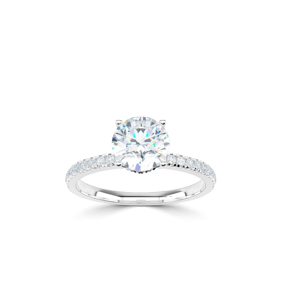 True Round Brilliant Diamond Engagement Ring