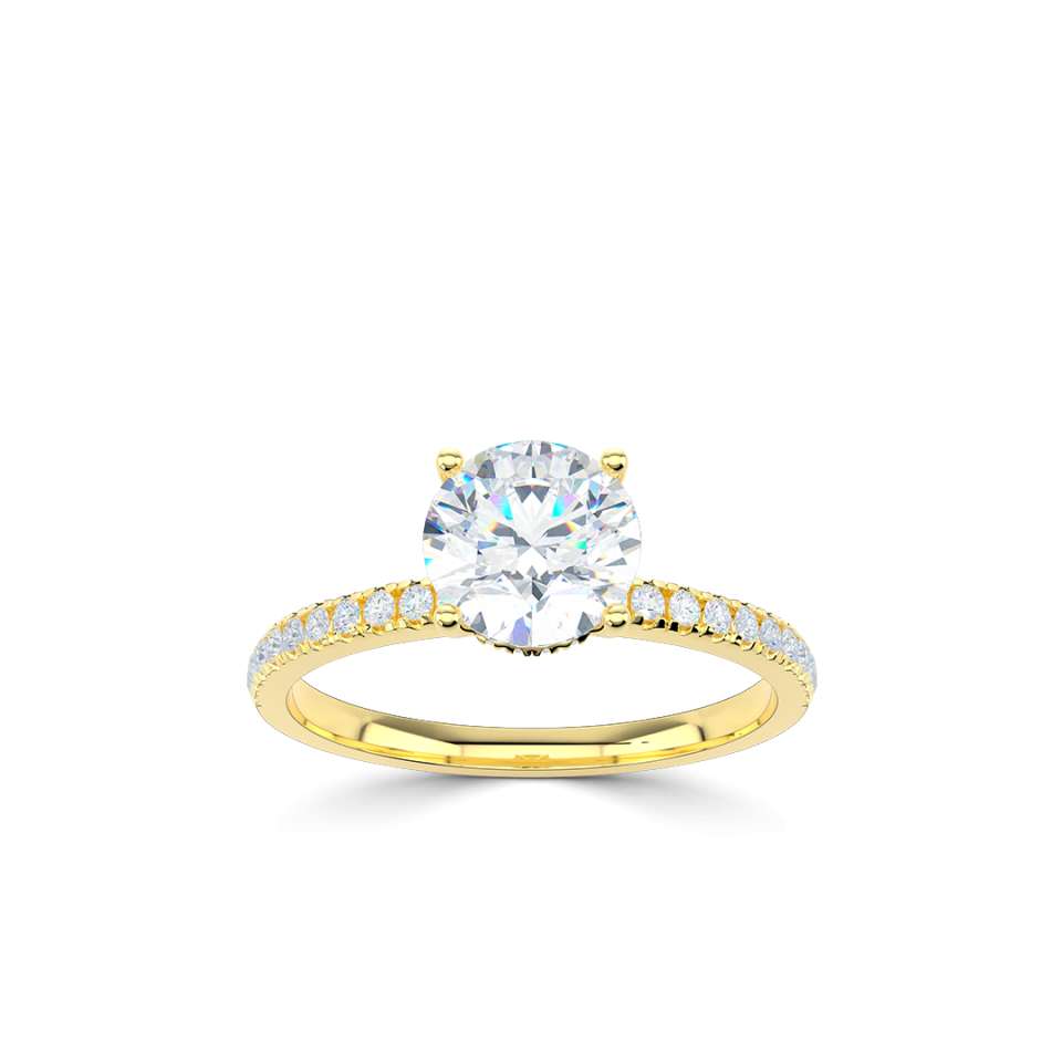 True Round Brilliant Diamond Engagement Ring