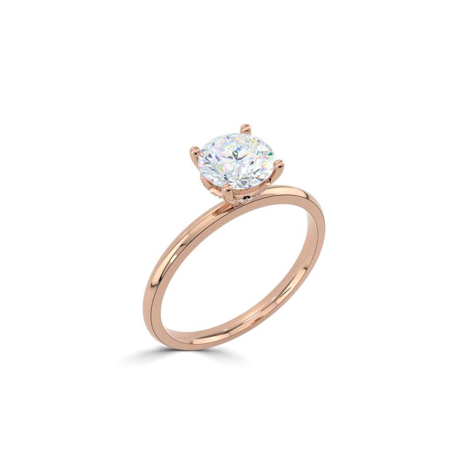 True Round Brilliant Diamond Engagement Ring