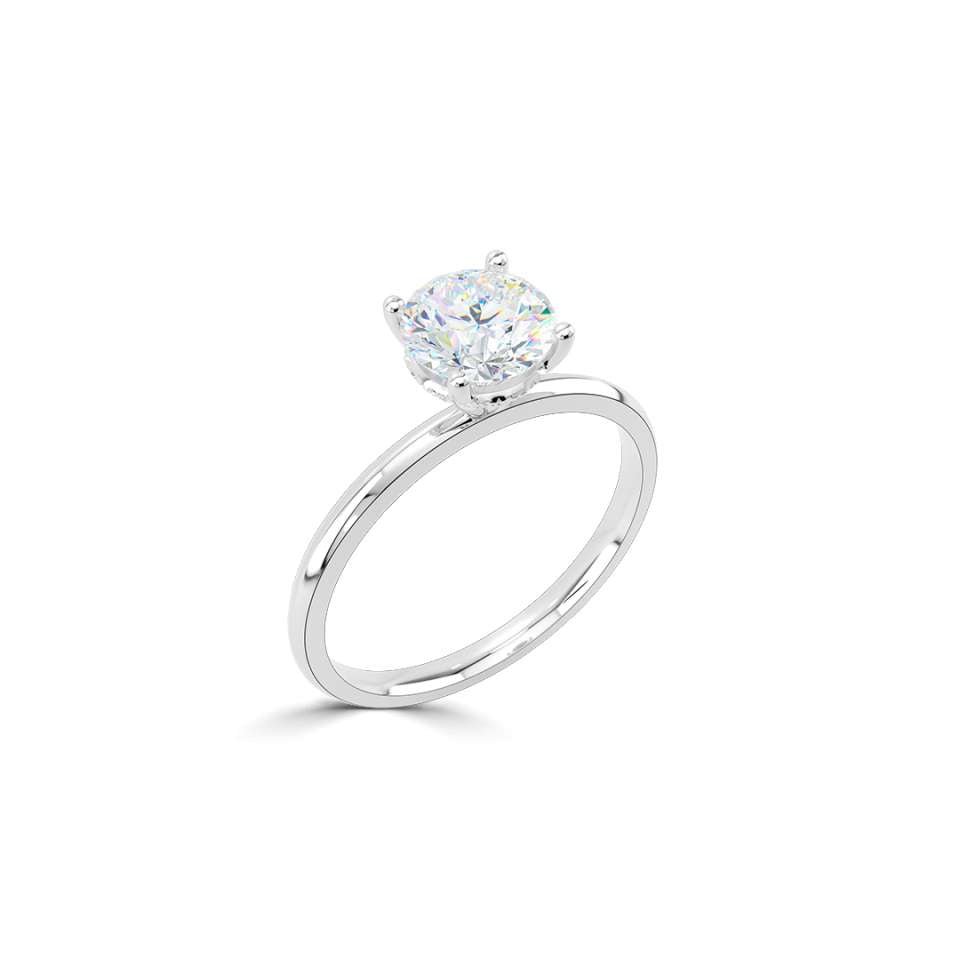 True Round Brilliant Diamond Engagement Ring