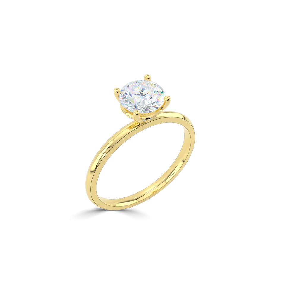 True Round Brilliant Diamond Engagement Ring