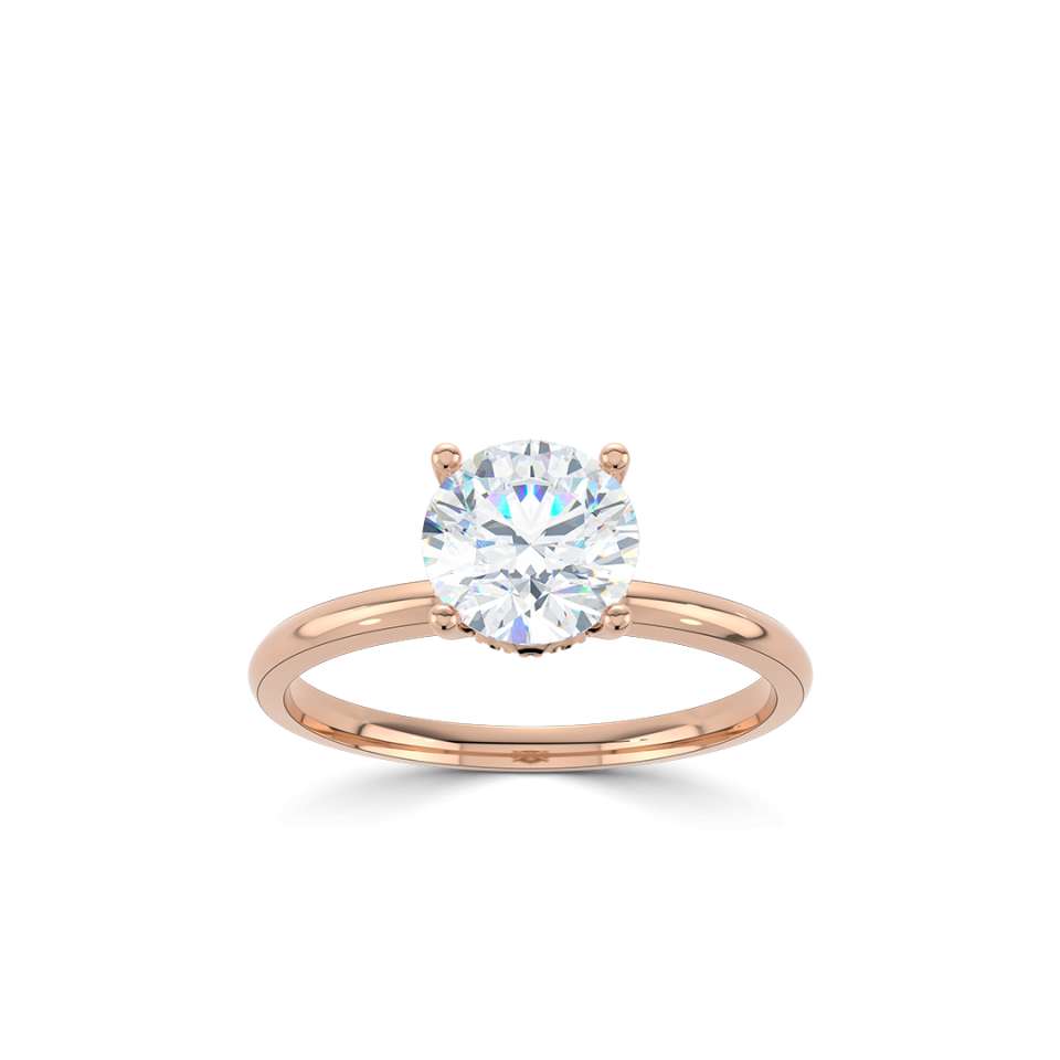 True Round Brilliant Diamond Engagement Ring