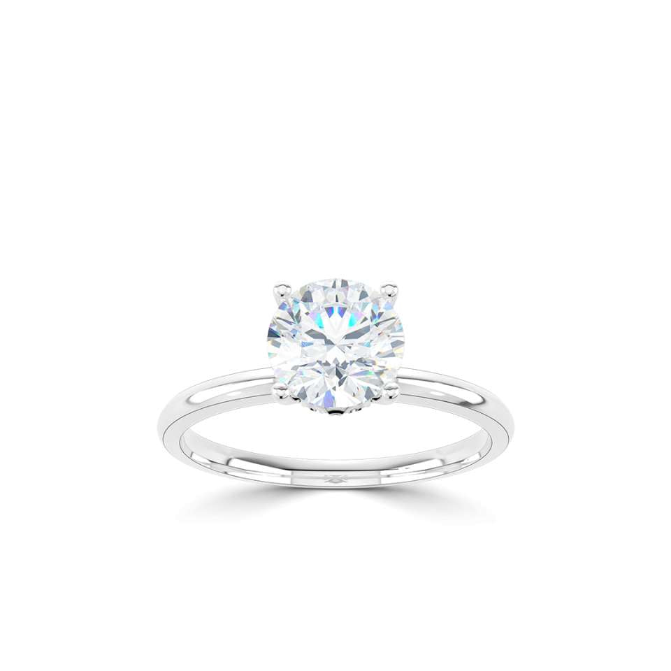 True Round Brilliant Diamond Engagement Ring