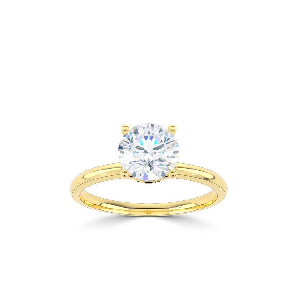 True Round Brilliant Diamond Engagement Ring