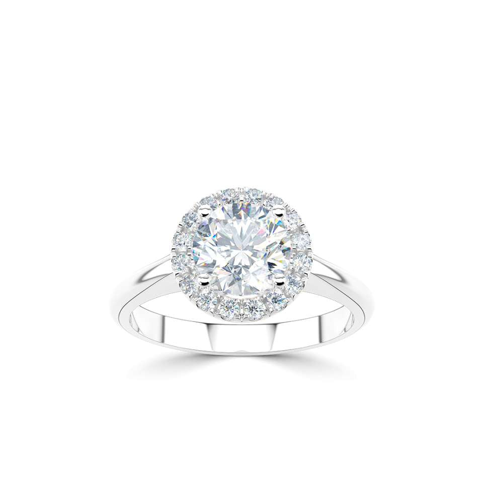 Luminara Round Brilliant Diamond Engagement Ring