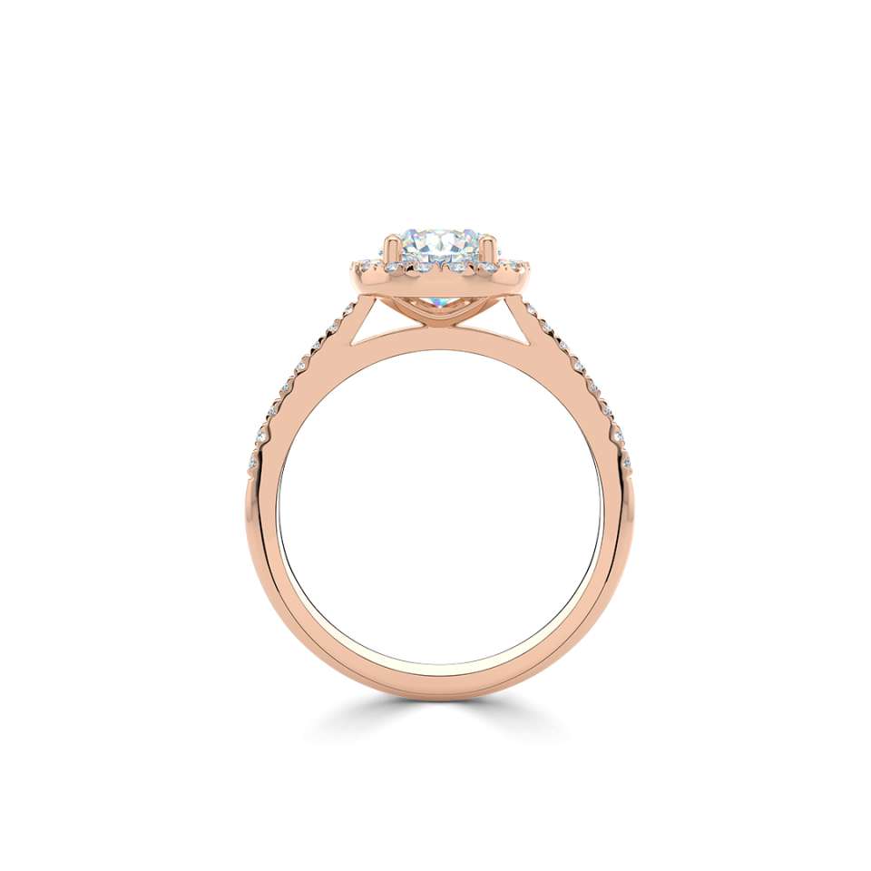 Luminara Round Brilliant Diamond Engagement Ring