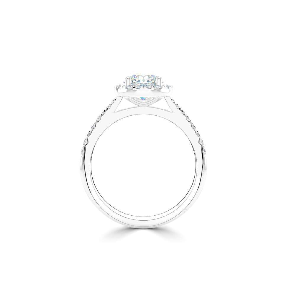 Luminara Round Brilliant Diamond Engagement Ring