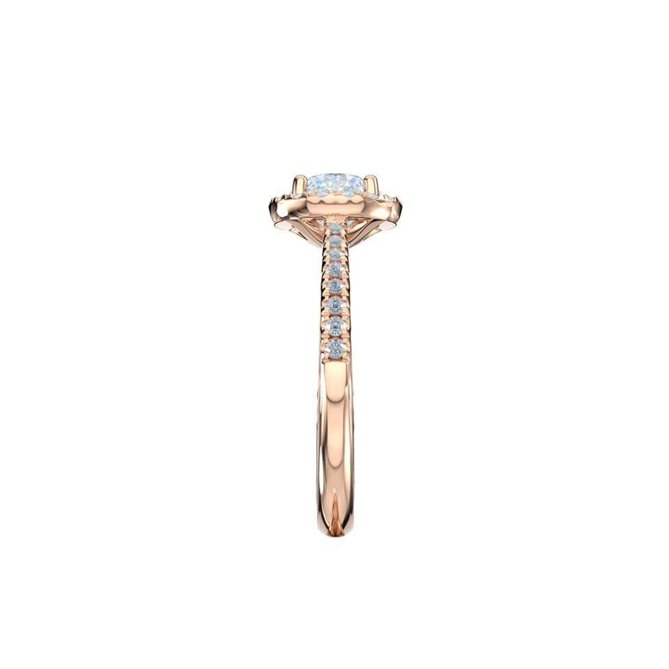 Luminara Round Brilliant Diamond Engagement Ring