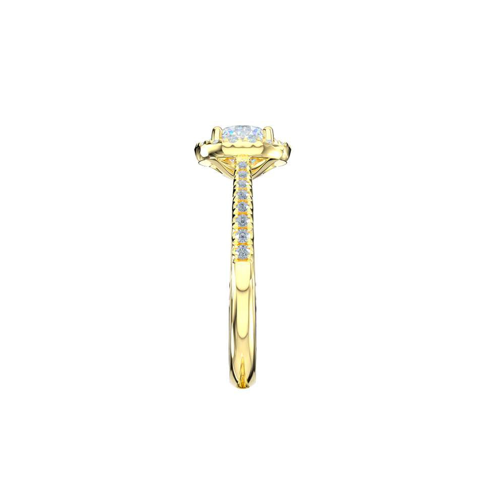 Luminara Round Brilliant Diamond Engagement Ring