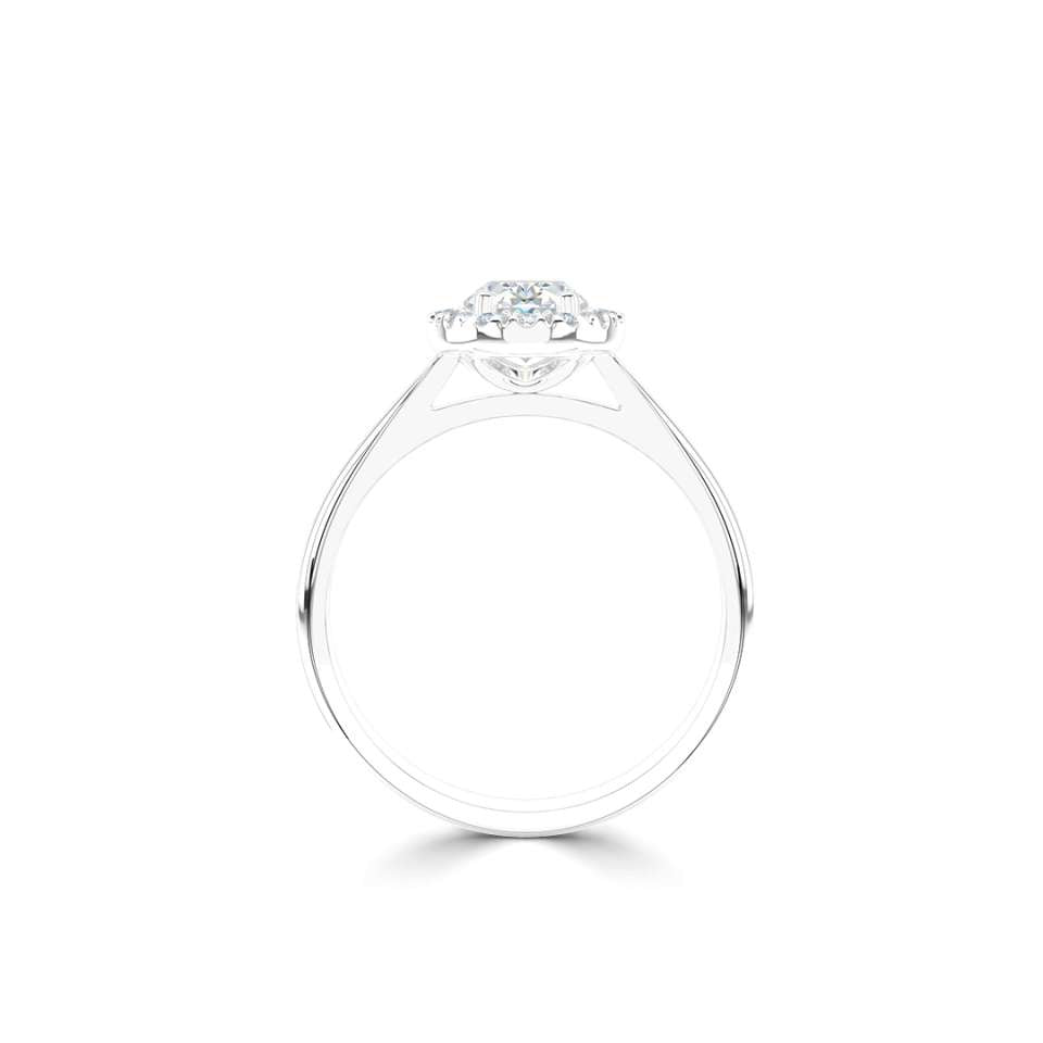 Luminara Oval Diamond Engagement Ring