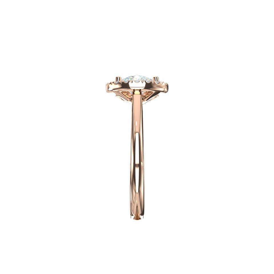 Luminara Oval Diamond Engagement Ring