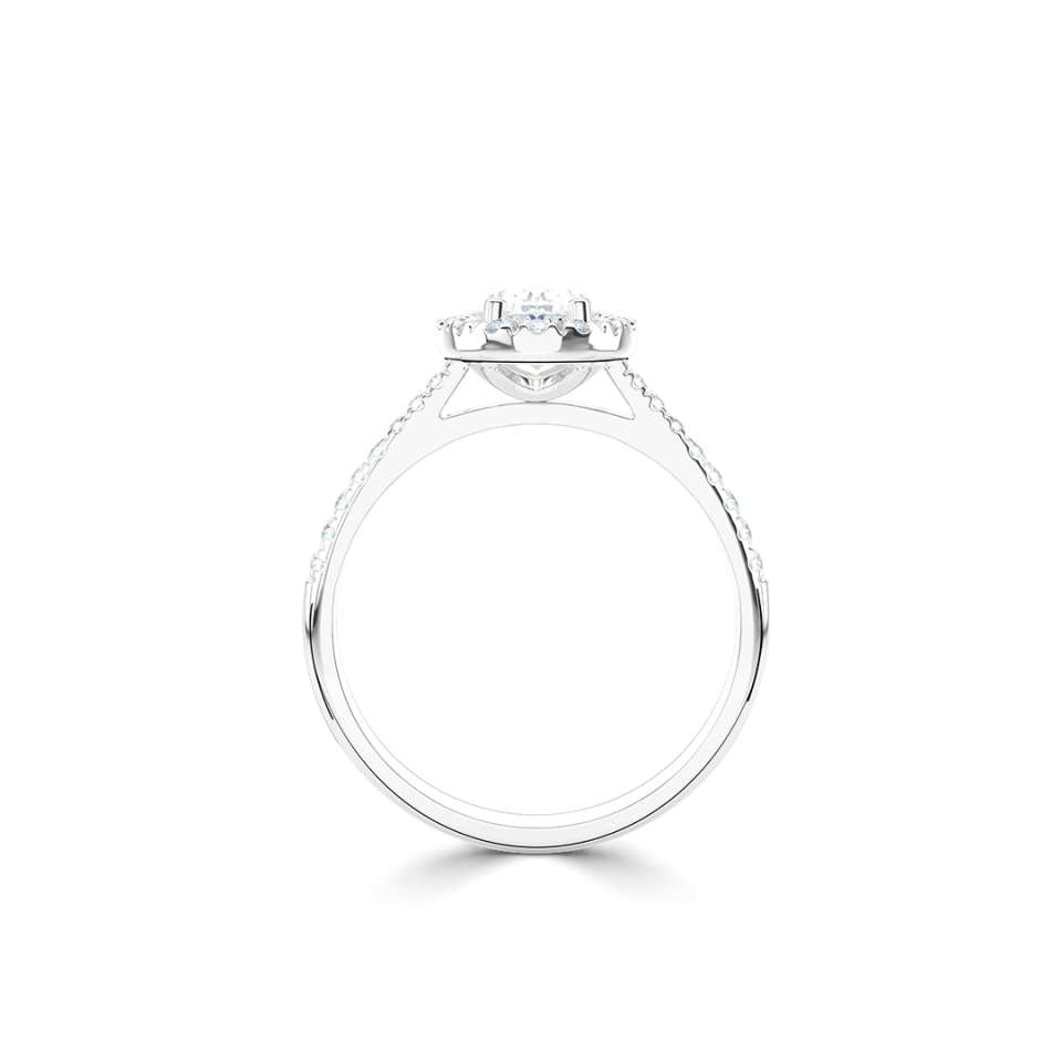 Luminara Oval Diamond Engagement Ring